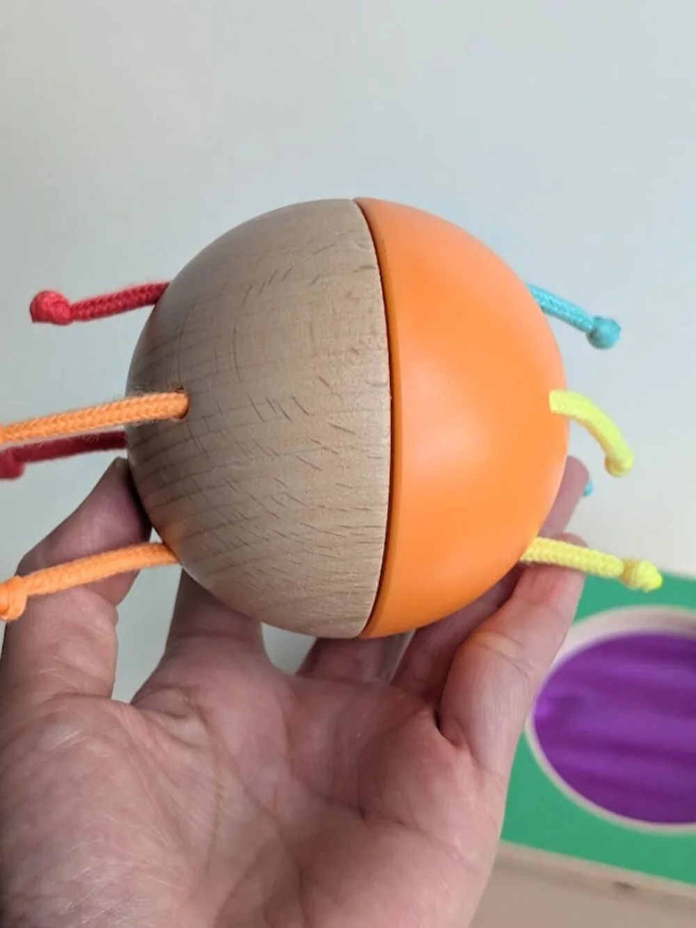Lovevery Baby Pincer Chime Ball from Explorer Play Kit 9-10M